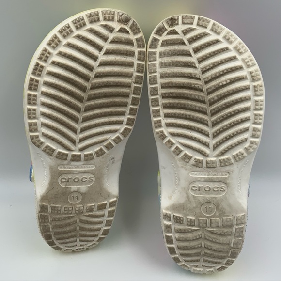 CROCS Unisex Classic Tie-Dye Graphic  Pastel Clogs. Men’s Size 11. - Picture 6 of 7